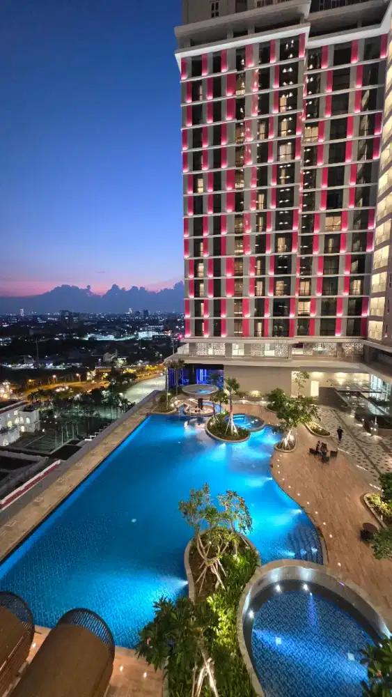 Disewakan tahunan Apartemen Bella pool view