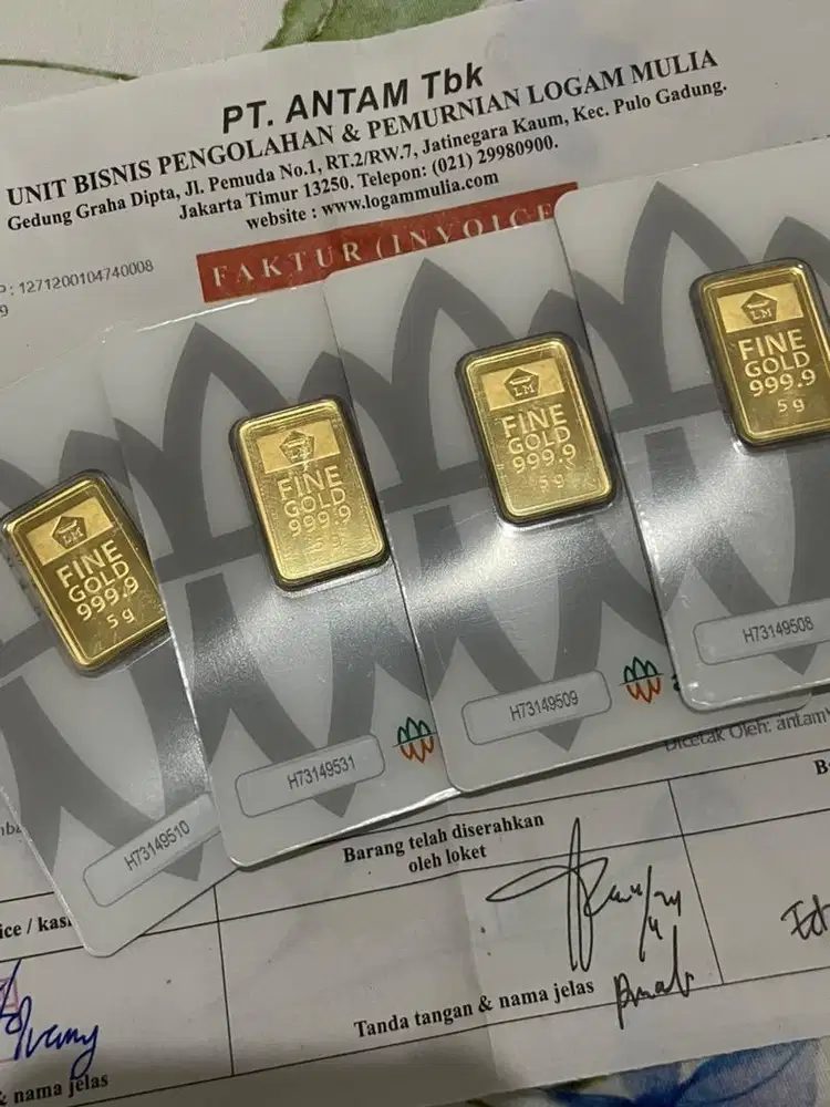 JUAL EMAS BATANGAN ANTAM ASLI