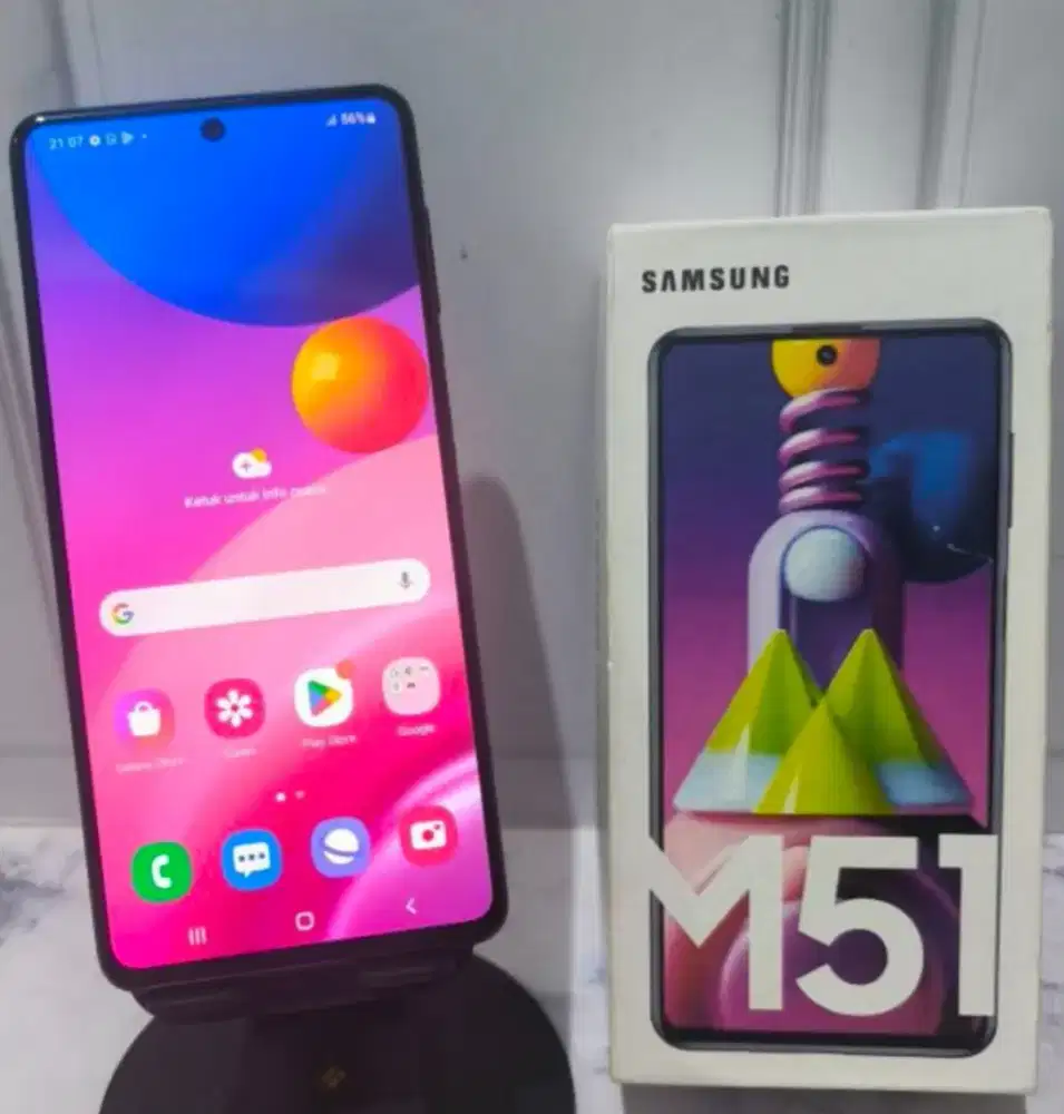 Murah hp samsung M51 8/128 lkp, bs tt
