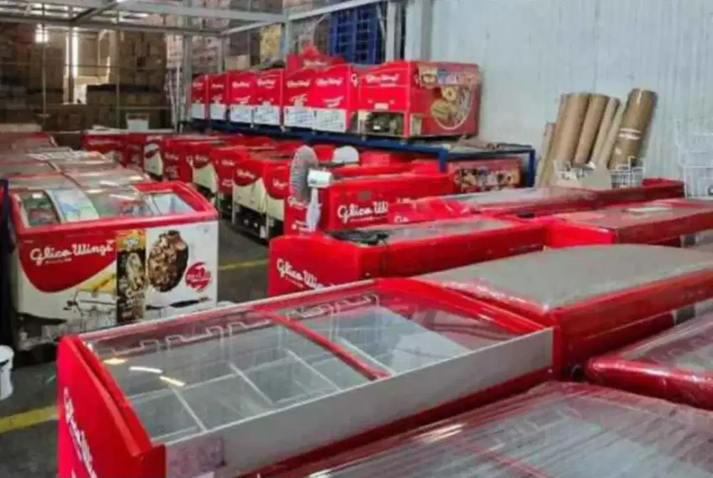 Freezer eskrim Glico wings