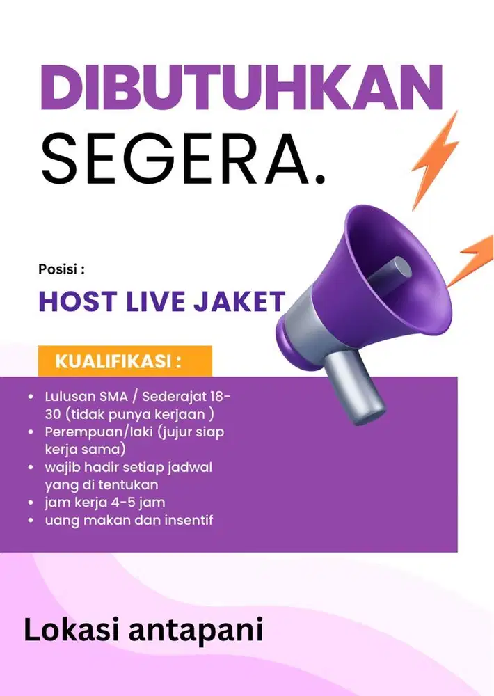 host live jaket