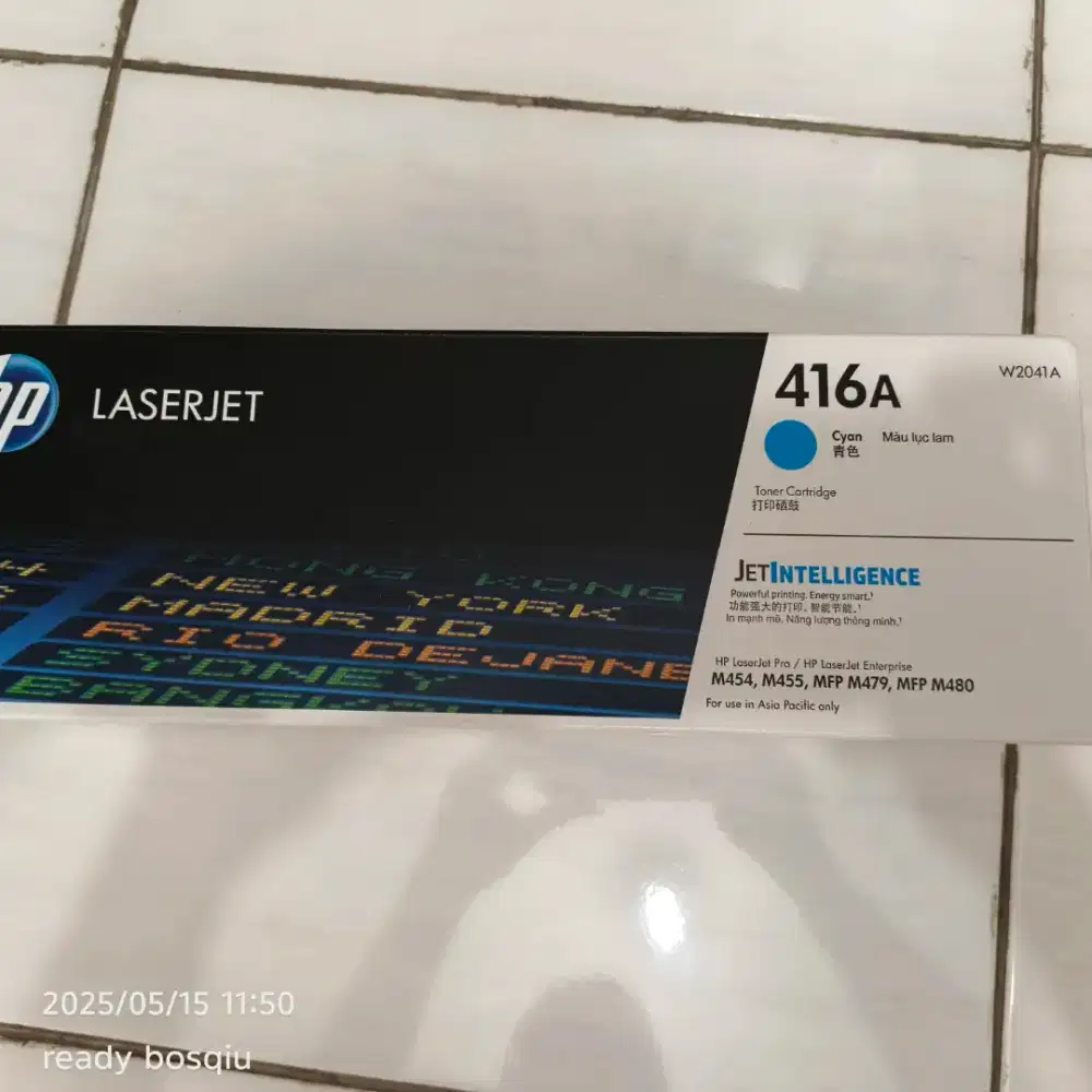 Diterima penjualan toner laserjet HP 416A baru laku