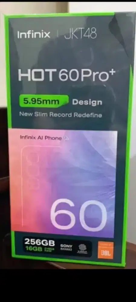 Infinix hot 60 pro plus 8/256 layar lengkung danrom128gb resmi