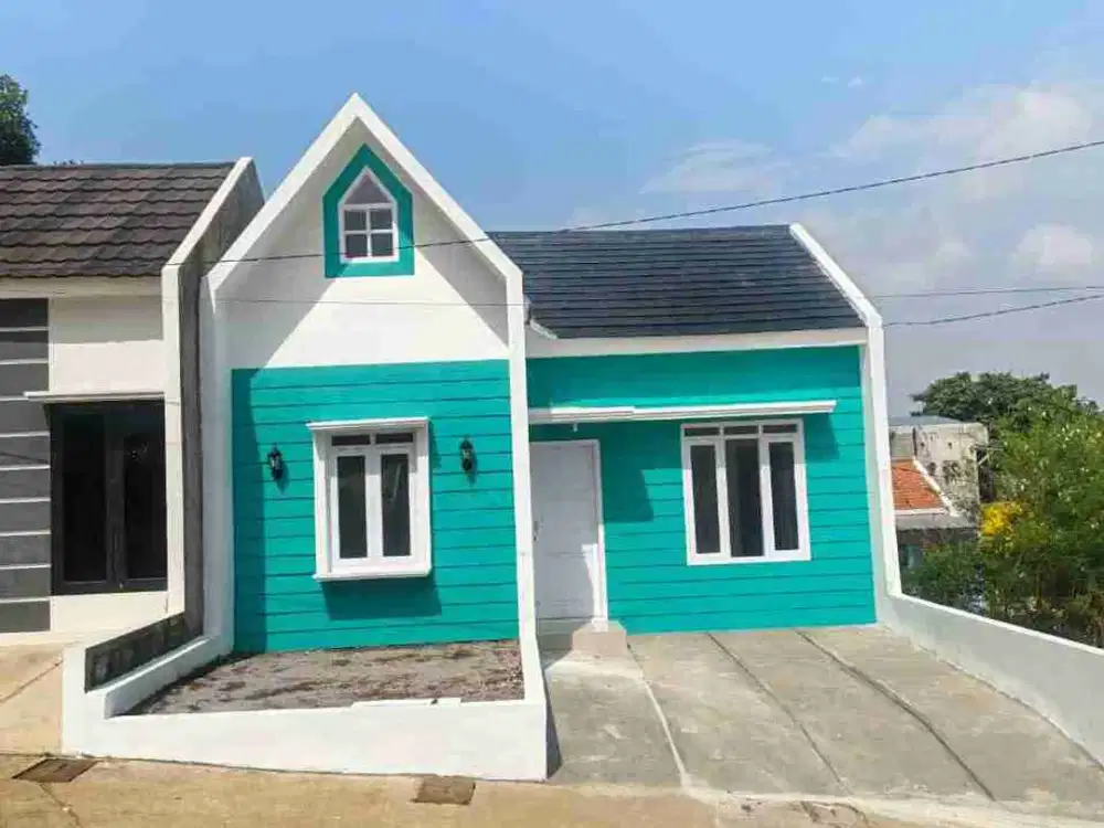 Rumah modern American style lantai granit, view kota