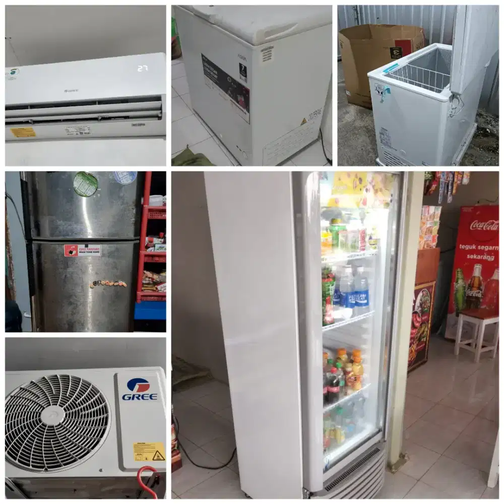 Terima jual Beli Elektronik Kulkas Bekas, Freezer, Showcase, AC dll