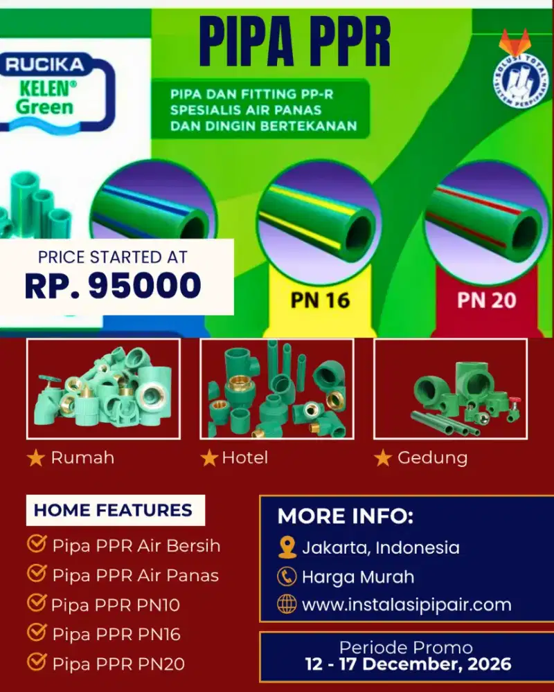Jasa Pasang Pipa PPR Bandung
