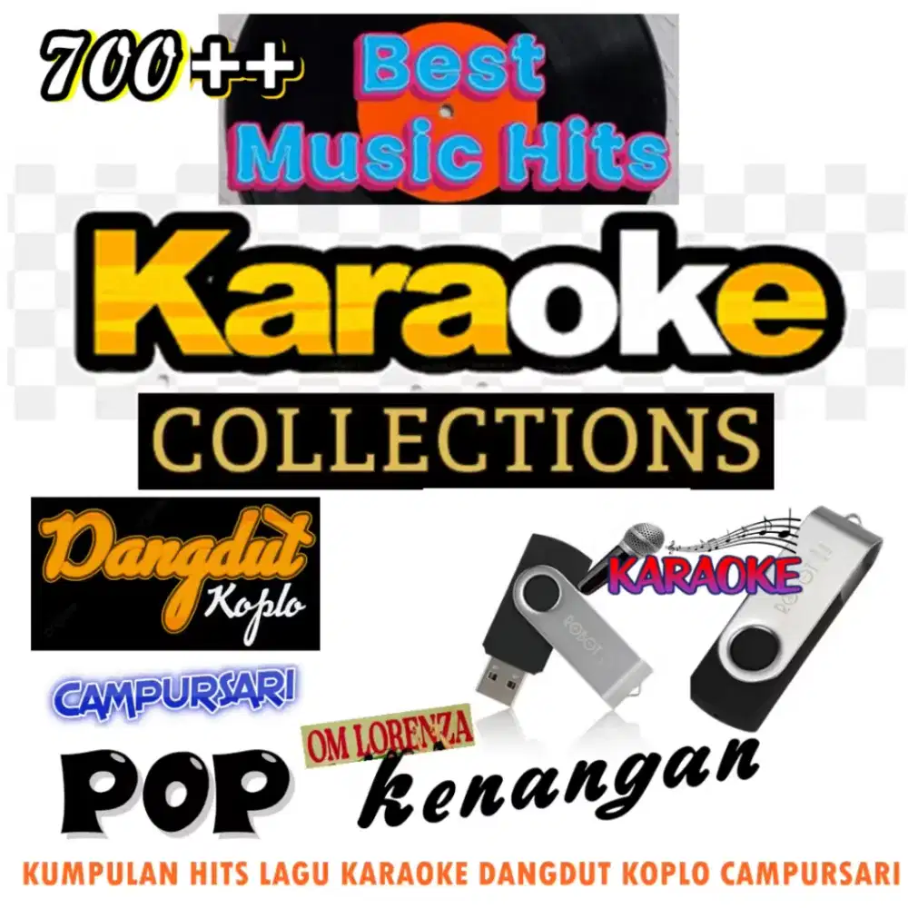 Flasdisk video Mp4 koleksi karaoke terlengkap 700+ lagu hits