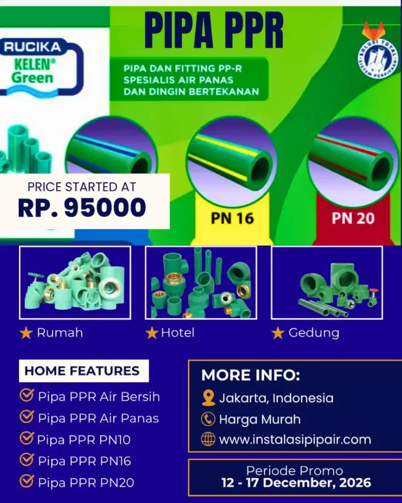 Instalasi Pipa Water Heater Solahart