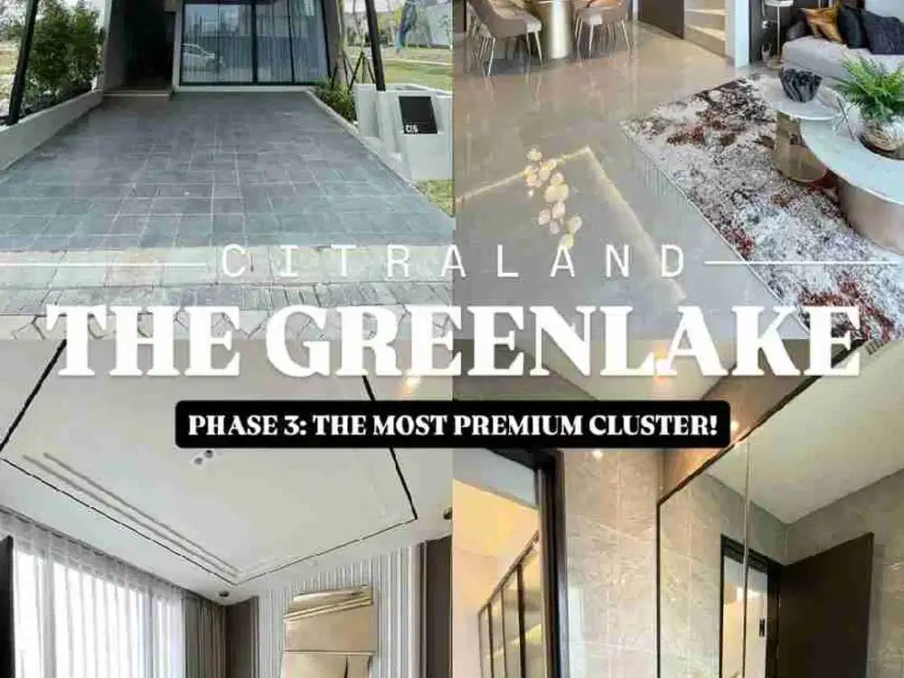 RUMAH BARU 2 LANTAI THE GREENLAKE 2M AN SURABAYA