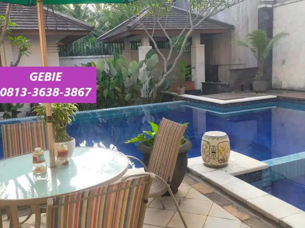 Rumah Terawat Inc Swimming Pool dan Carport 8 Mobil di River Park FM-16434