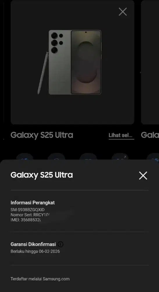 Samsung 25 Ultra 1 TB Titanium Jadegreen