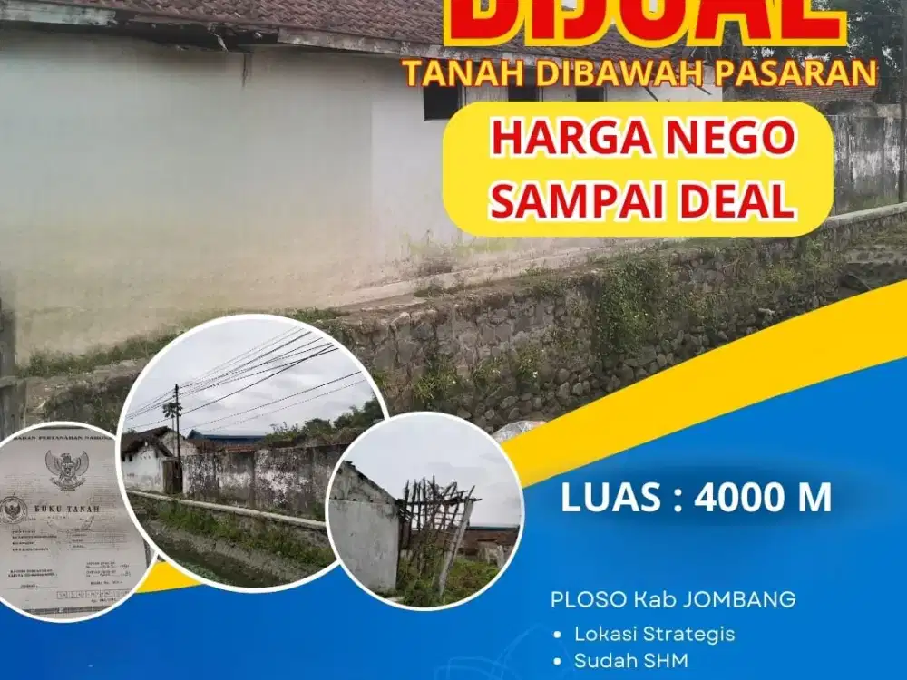 Tanah Murah Siap Bangun Nol Raya Provinsi Lokasi Ploso Jombang