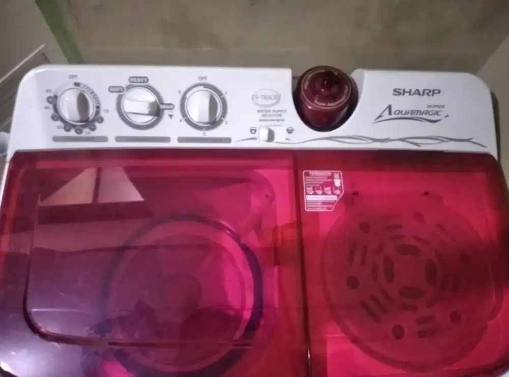 MESIN CUCI 2 TABUNG SHARP 800 RIBU