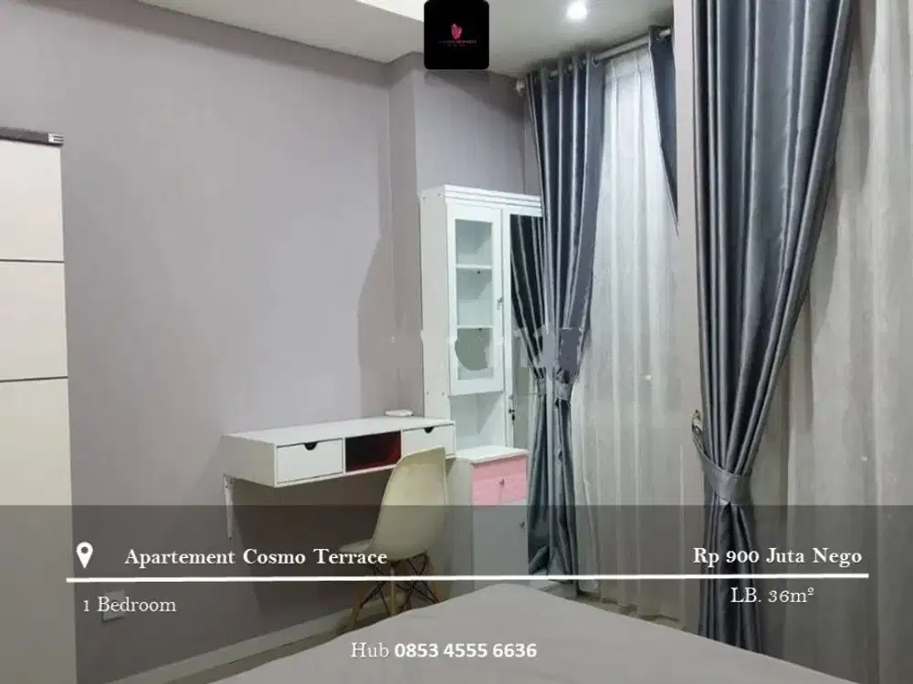Dijual Apartement Cosmo Terrace 1BR Full Furnished
