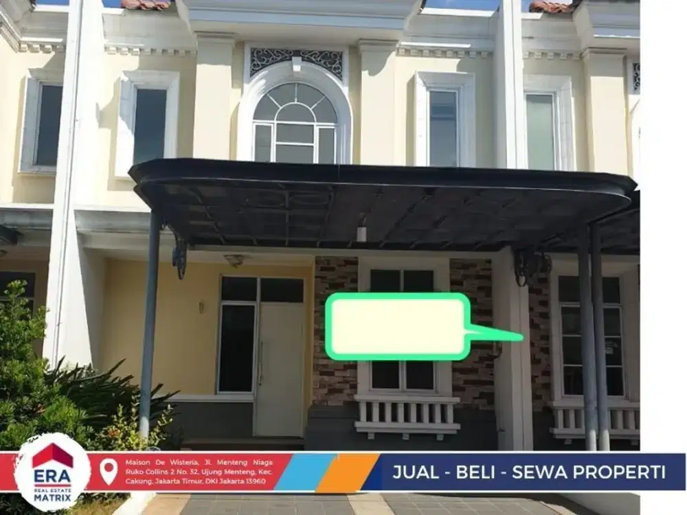 Jual Cepat Rumah lebar 7 Di Cluster Laseine Jakarta Garden City (JGC) Cakung Jakarta Timur