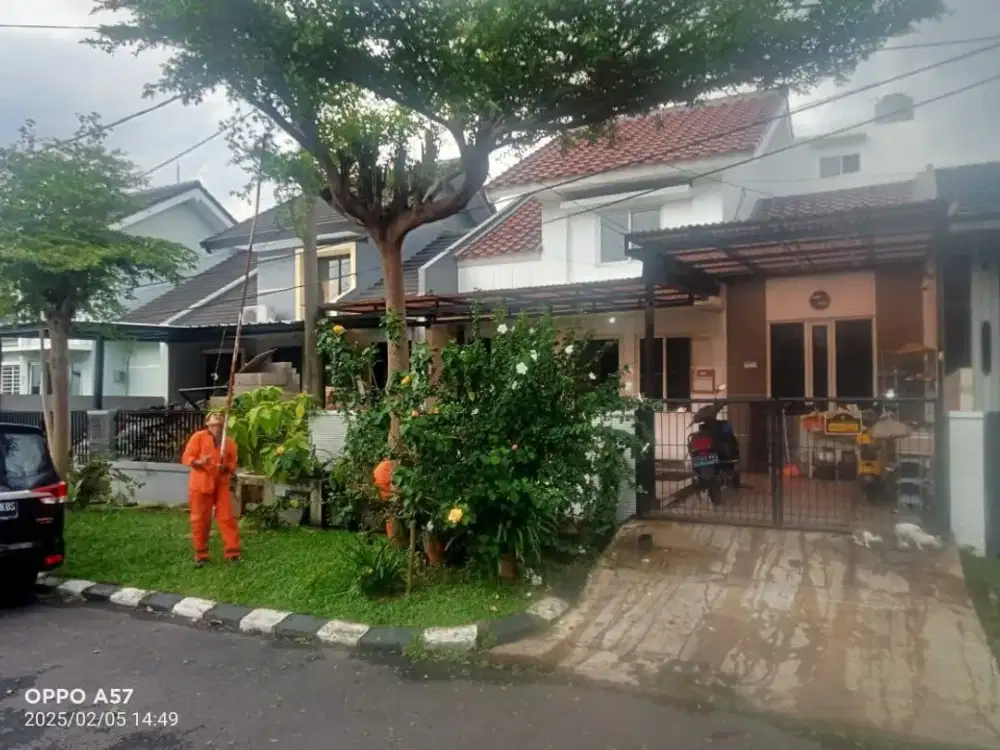 Rumah Murah Kemang Pratama Bekasi Bangunan Sudah Renovasi Jalan Lebar Lingkungan Asri
