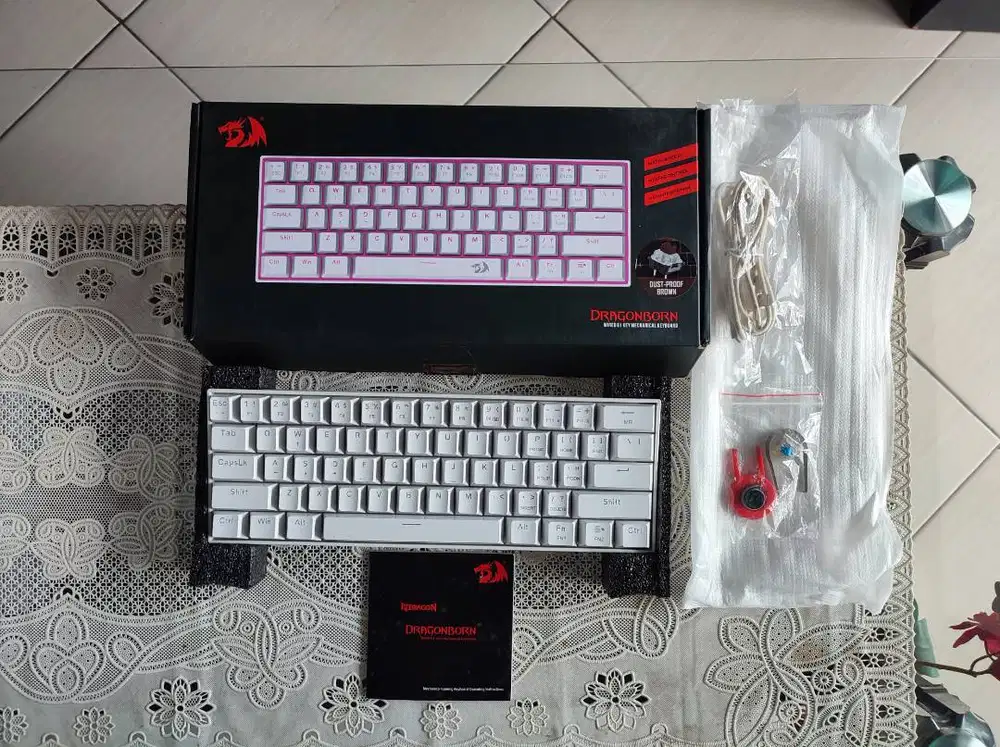 Keyboard Mechanical Redragon, Mouse Gaming Rexus, Mousepad RGB Fantech