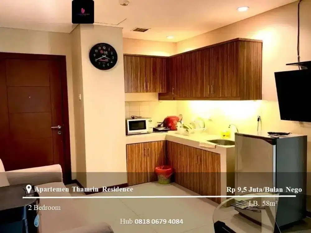 Disewakan Apartement Thamrin Residence 2BR Full Furnished