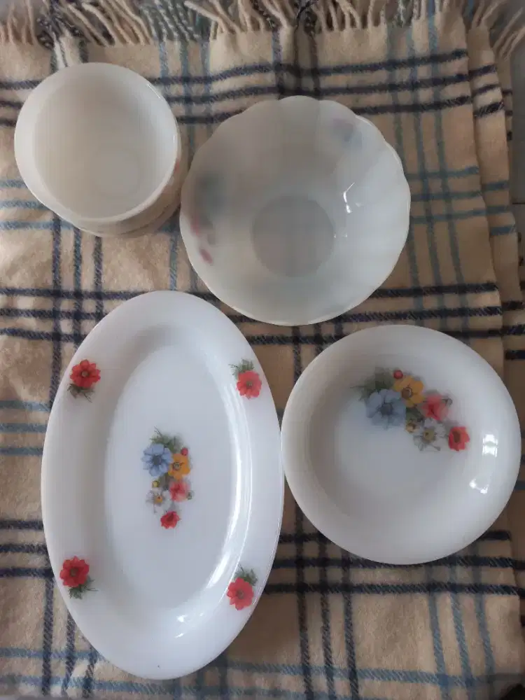 Piring Mangkok Arcopal France Perlengkapan Makan 11 buah