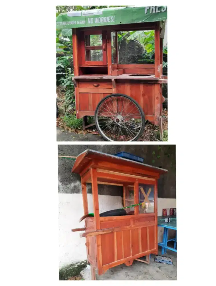 Gerobak bakso atau mie ayam