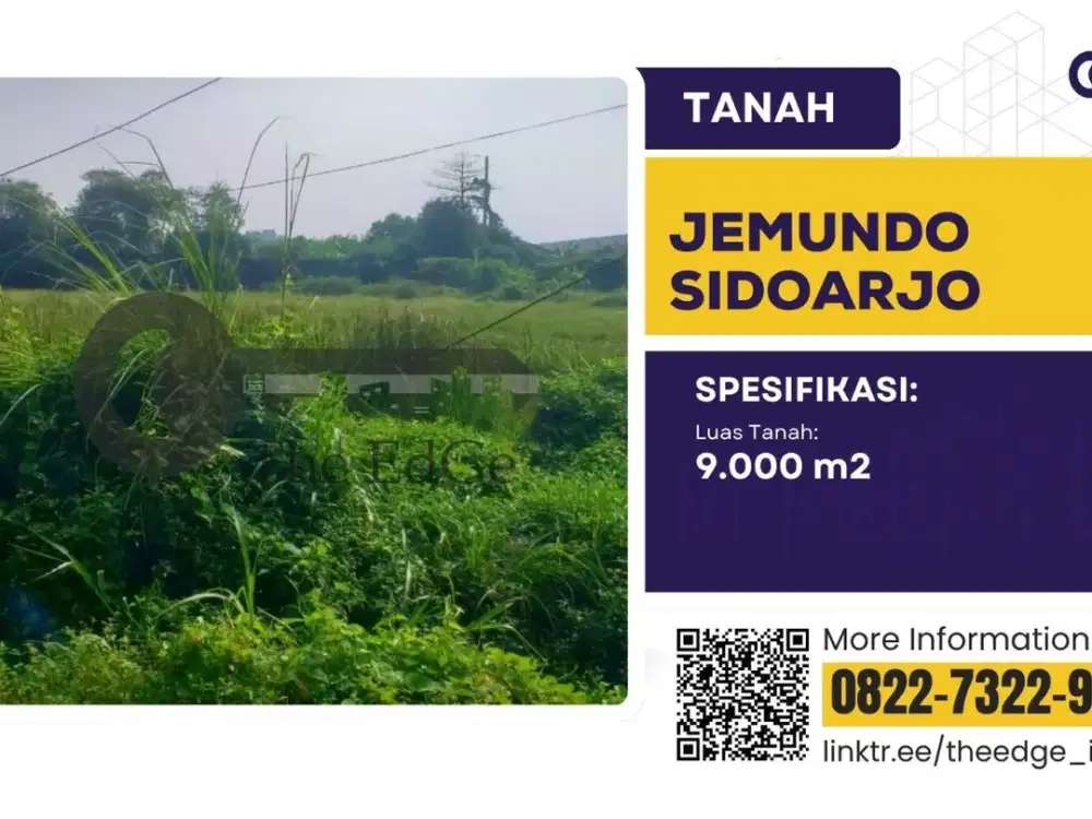 Jual Tanah Cocok untuk Gudang di Jemundo Taman SIdoarjo - The EdGe