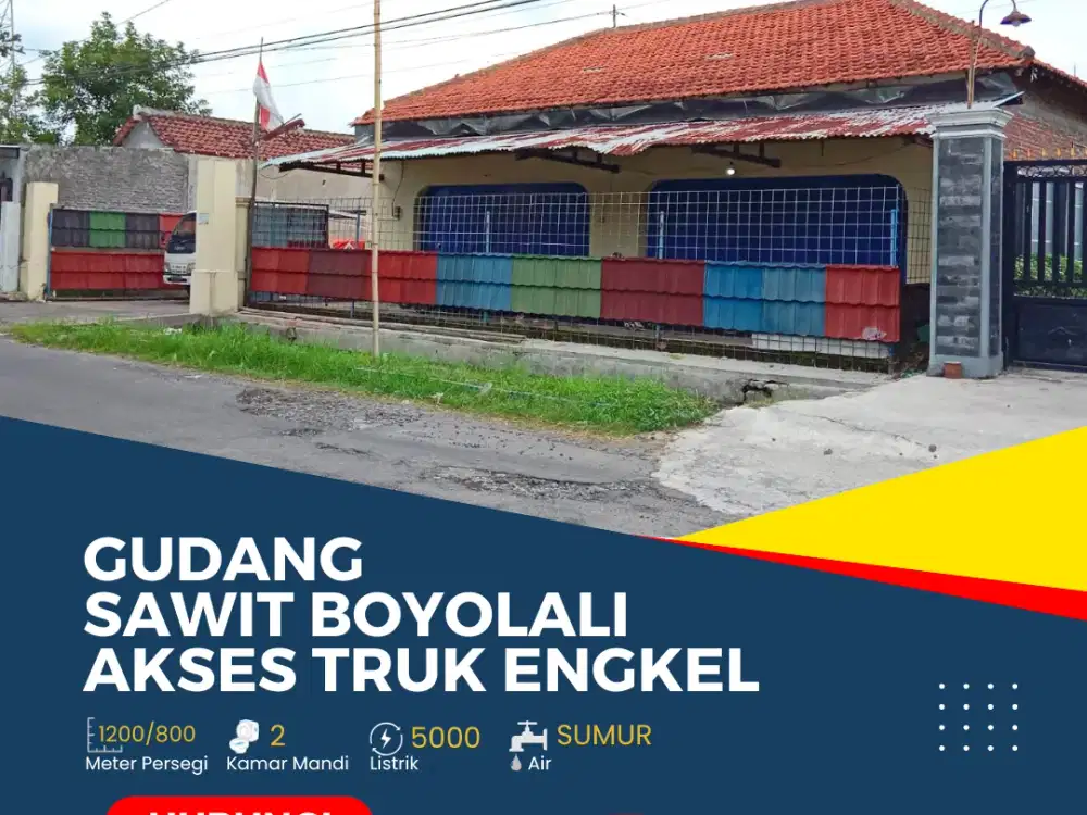 Gudang Sawit Boyolali Akses Truk Engkel