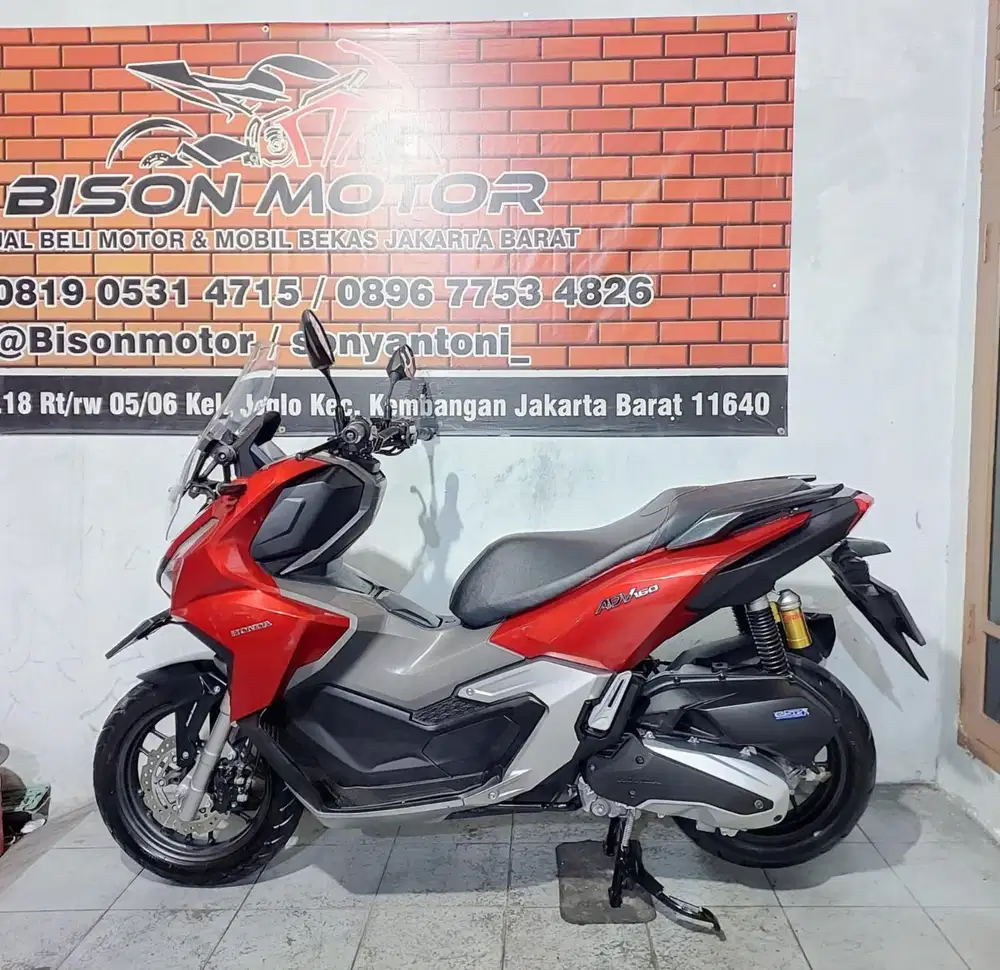 HONDA NEW ADV 160 CBS ISS KEYLESS TAHUN 2022 ISTIMEWA MERAH GLOSSY