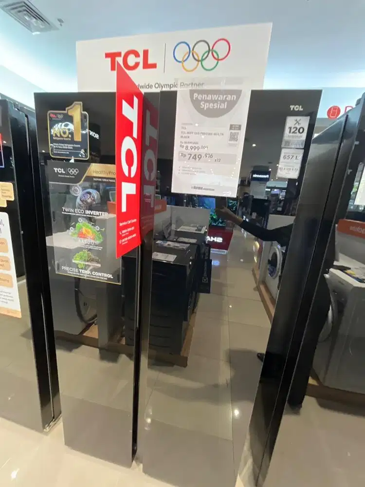 CICILAN KULKAS TCL SIDE BY SIDE 657LTR