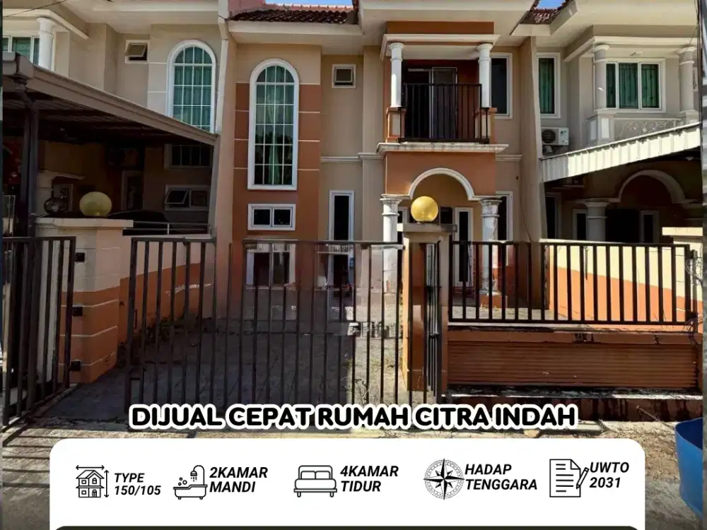 Dijual cepat Rumah 2 lantai Citra Indah Batam Center