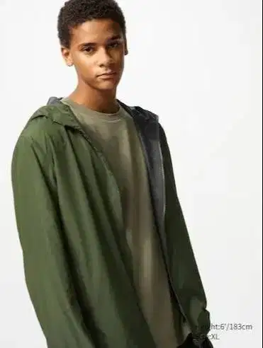 Uniqlo Jaket Parka Reversibel (Water-Repellent) Size S