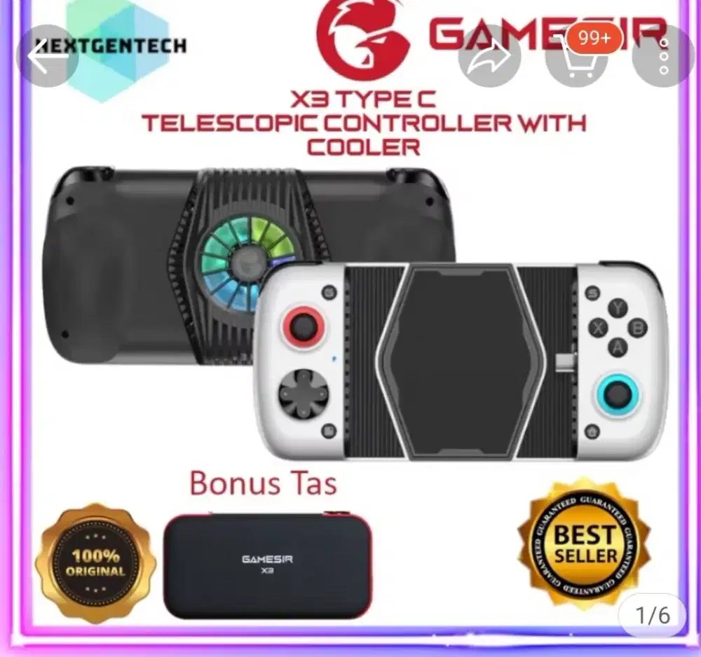 Jual gamepad gamesir x3 type c