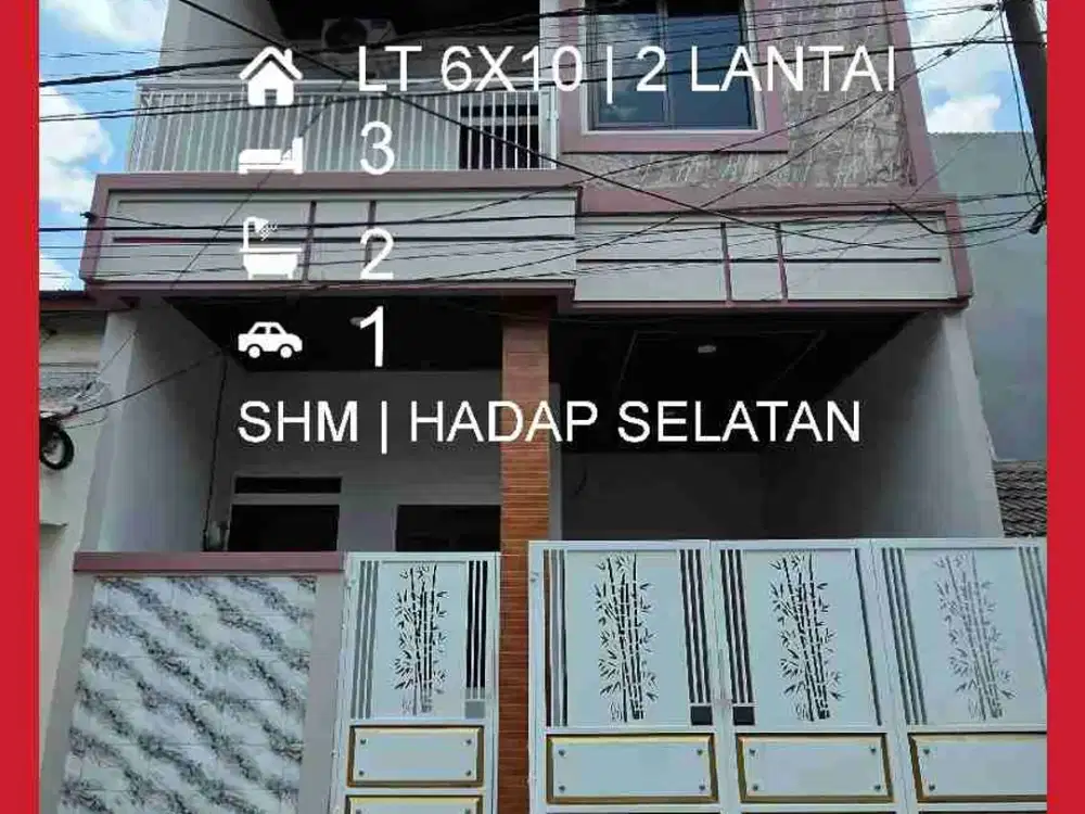 Wilson brand new rumah uk 6x10 hadap selatan di poris indah