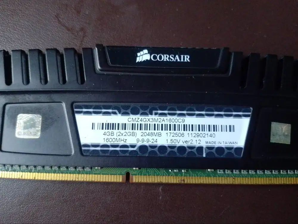Jual memory Ram Corsair Vengeance PC DDR3 4GB 1600Mhz
