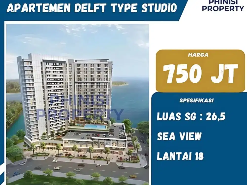 DIJUAL APARTMENT MURAH DI DELFT APARTMENT TYPE STUDIO