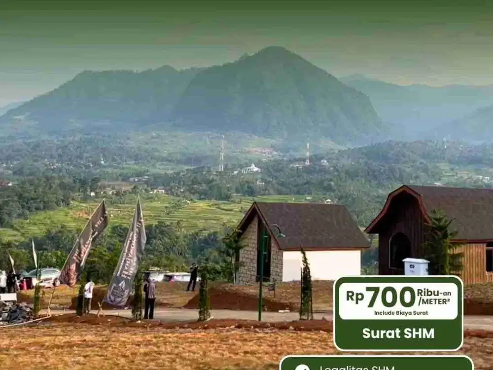 THE HANJAWONG VILLAS Tanah Kavling Villa EROPA Zona Kuning Bisa Bangun via Jakarta Depok Cibubur Sentul Bekasi Bogor SHM