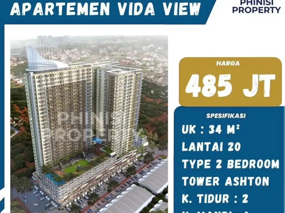 DIJUAL APARTMENT CUMA 500 JUTA DI VIDA VIEW