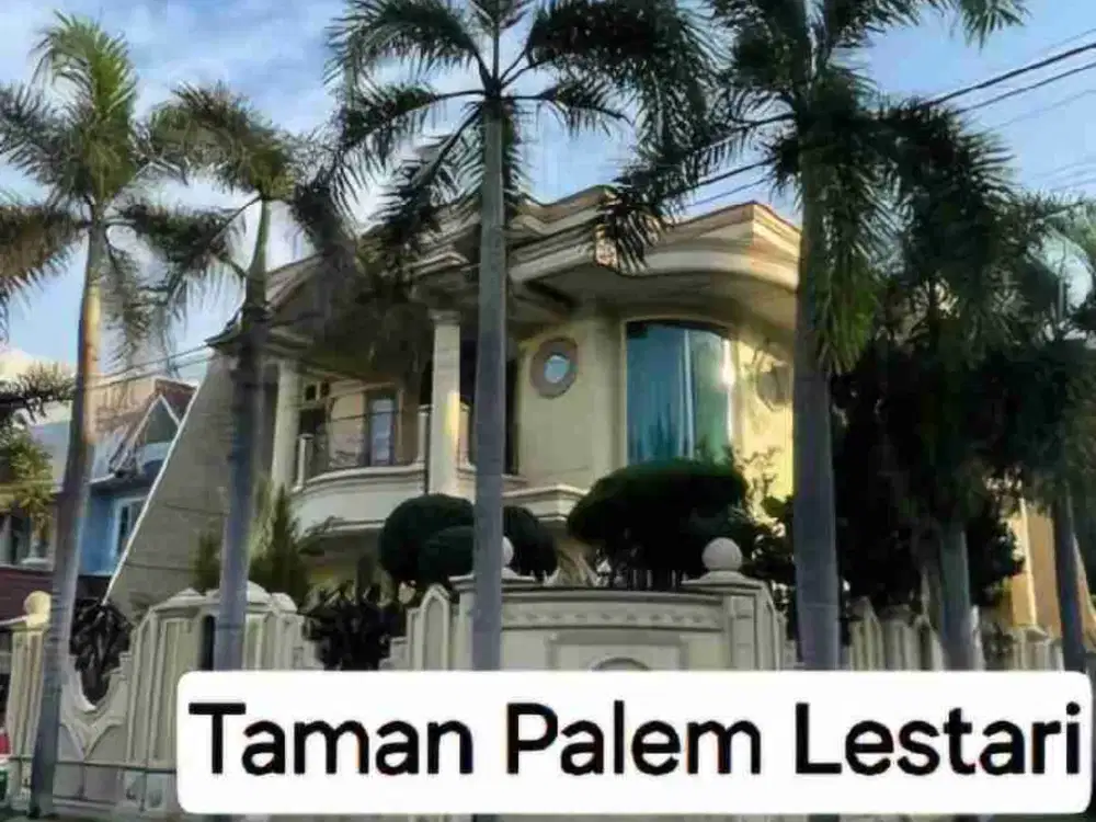 Rumah mewah taman palem posisi hoek harga termurah