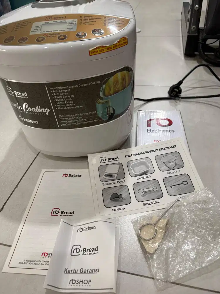 RB Bread Maker Ceramic Alat Mesin Pembuat Roti Otomatis