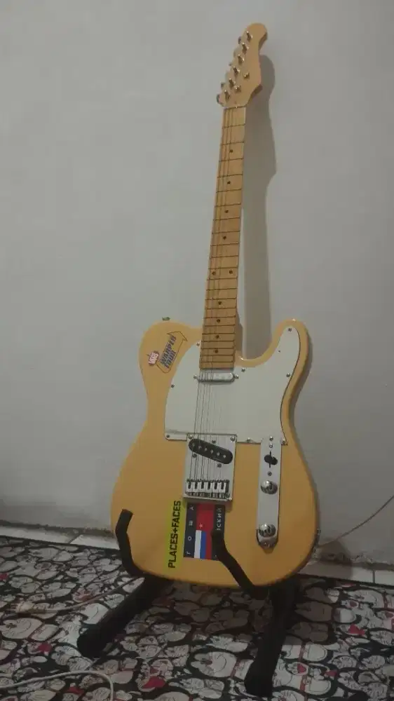 GITAR TELECASTER + AMPLI + EFEK SIAP PAKAI!