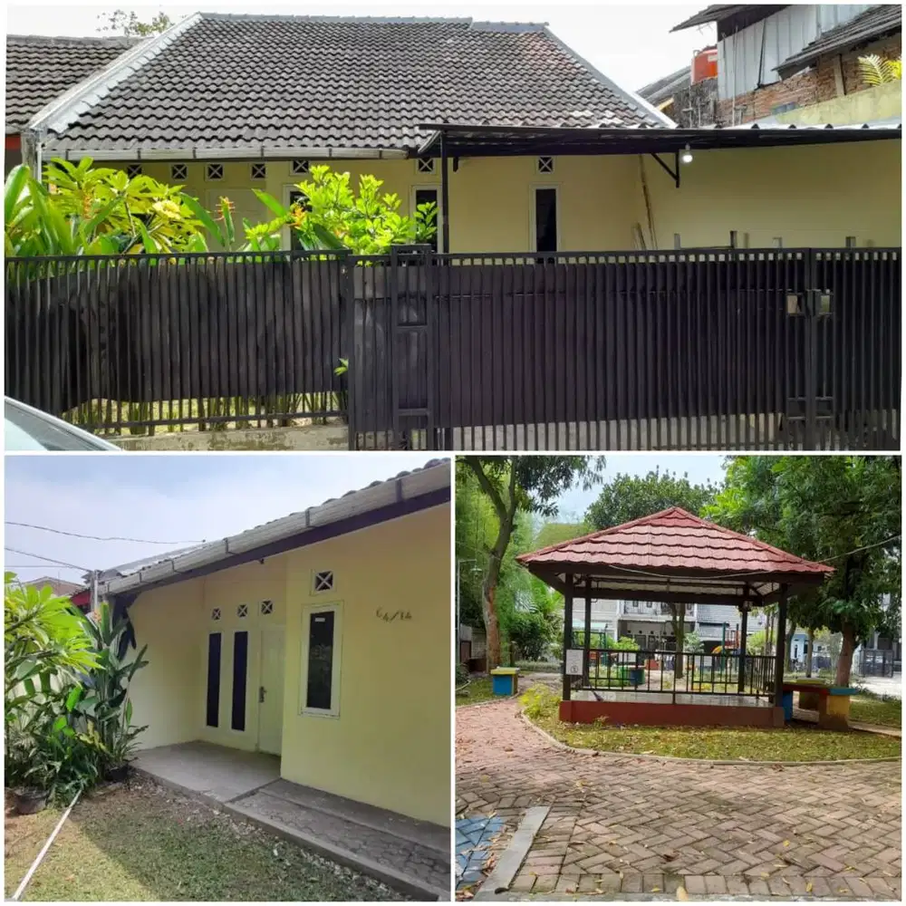 Rumah Asri Pojok Depan Taman