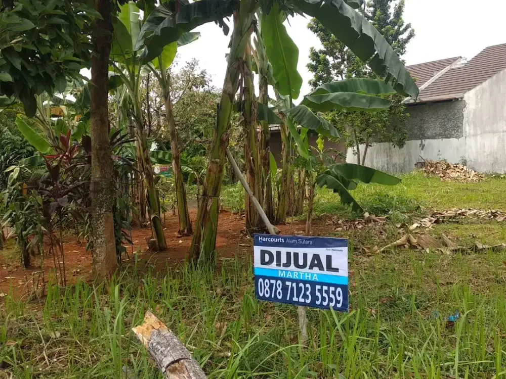 Dijual Cepat Kavling Bale Tirtawarna Cluster Argawarna Cisauk rumpin Tangerang