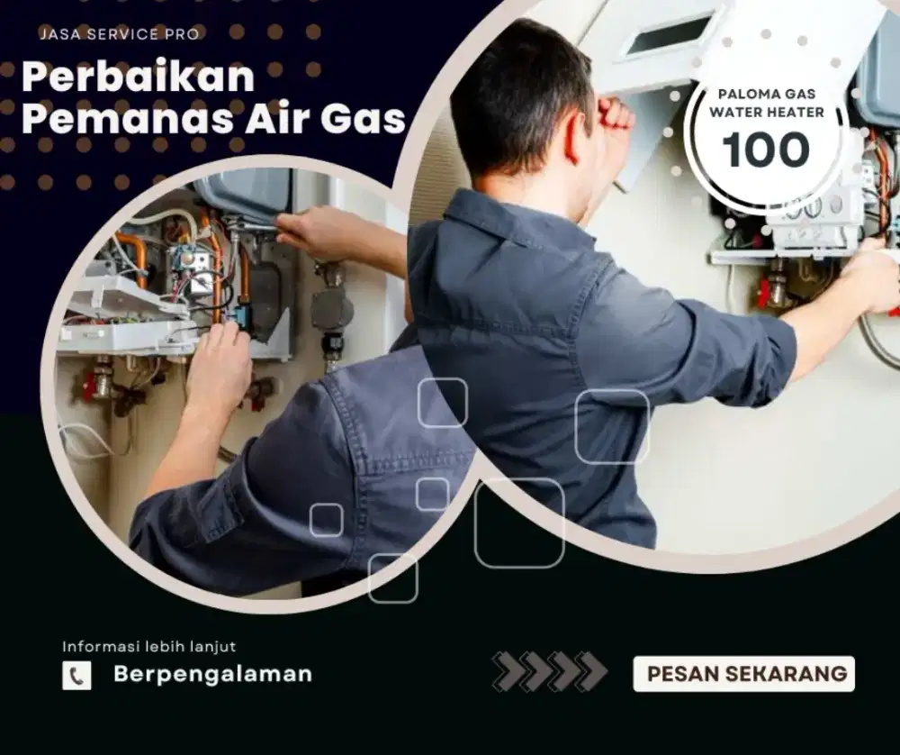 Service Water Heater Gas Paloma - Jasa Perbaikan Pemanas Air