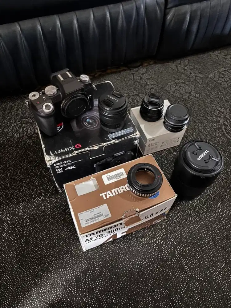 JUAL CEPAT KAMERA LUMIX G7 FULLSET NO MINUS