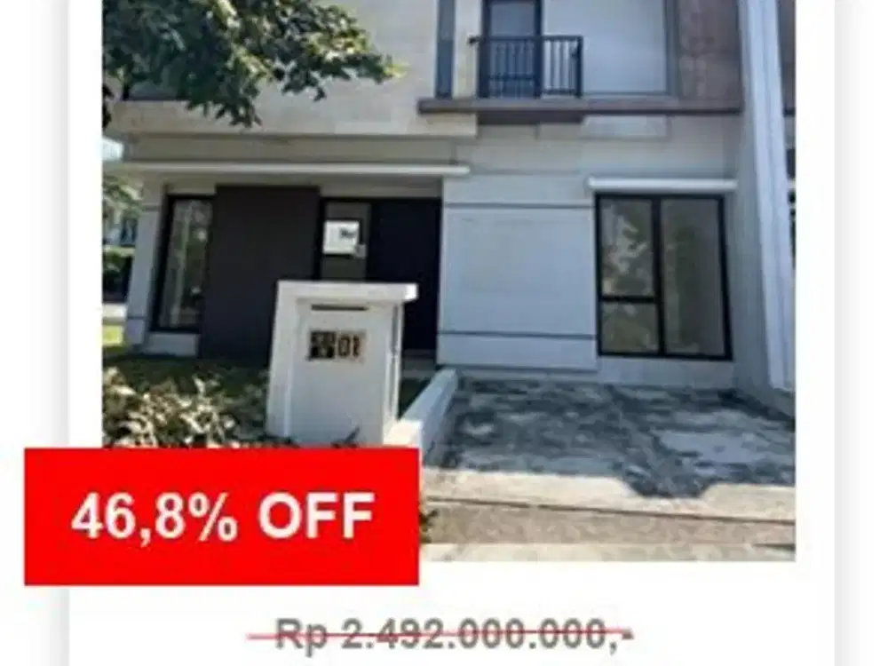 Dijual Cluster Tamansari Harapan Indah Bebas Banjir Lokasi dekat Mall