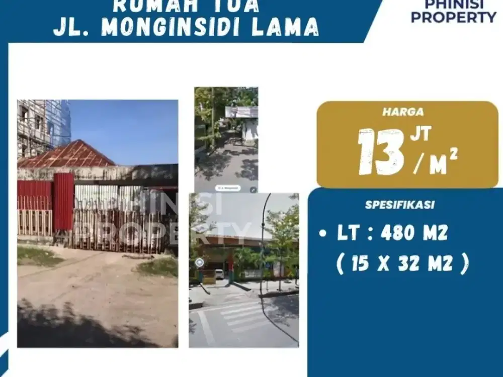 DIJUAL RUMAH TUA DI MONGSIDI LAMA