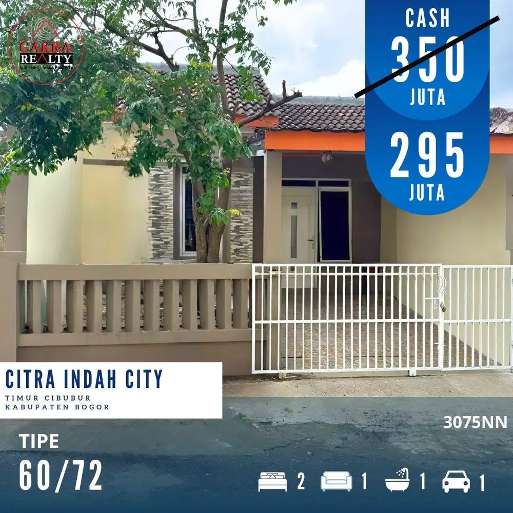 Rumah bagus murah siap huni di citra indah city