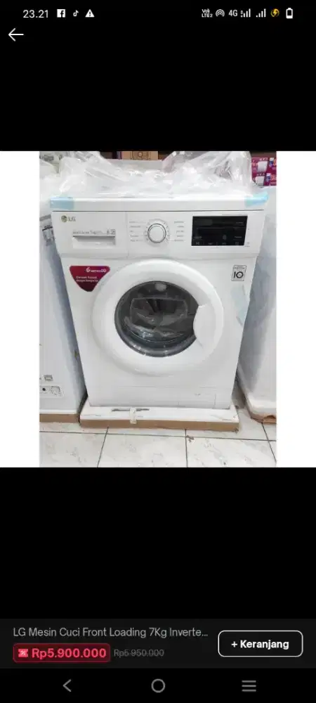 Jual mesin cuci baru belum di pakai