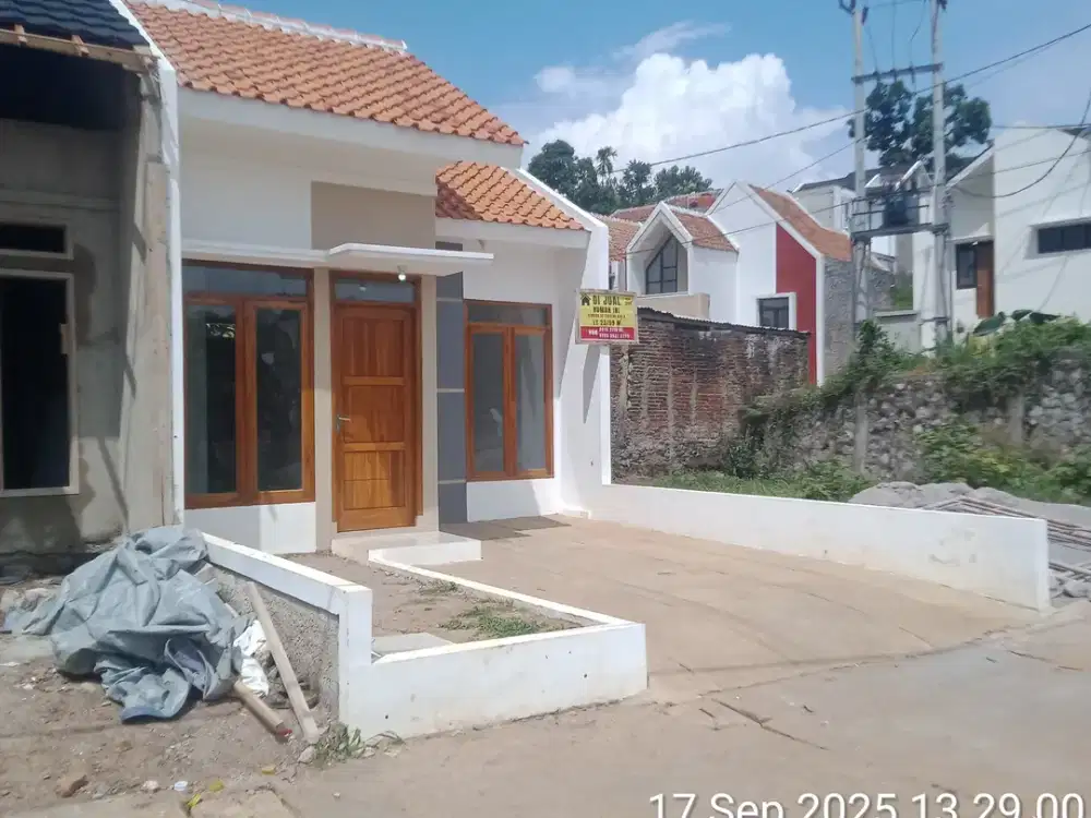 Rumah datar murah pinggir jalan desa