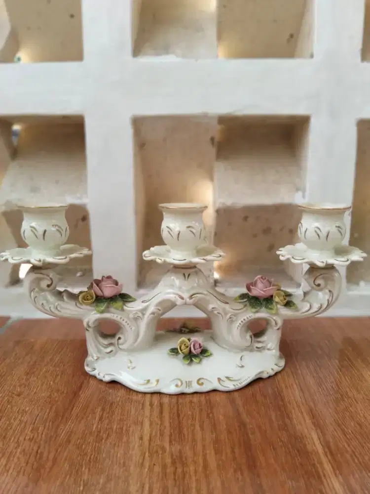 Porcelain Candelabra 3 Candel