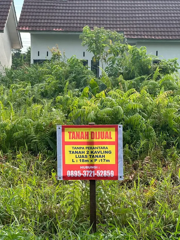 DIJUAL TANAH 2 KAVLING (TANPA PERANTARA)